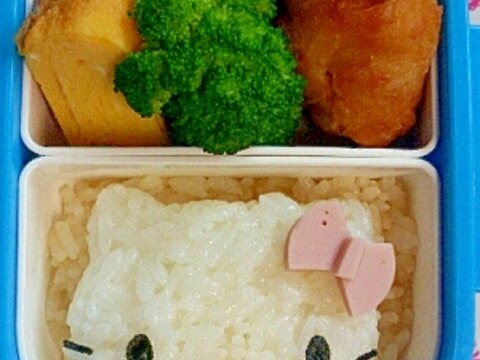 キャラ弁☆簡単キティ